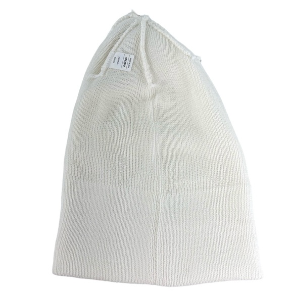 Adidas Originals Trefoil White Womens Fit Knit Beanie - Picture 5 of 11